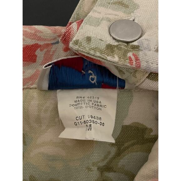 Touch O' Blue Jacket Womens Medium Floral Snap Front Multicolor Made USA - Picture 4 of 8